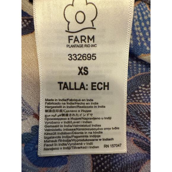 FARM Rio Off-White 3D Rose One-Shoulder Floral Blouse NWT Summer/Resort Top - Picture 6 of 8